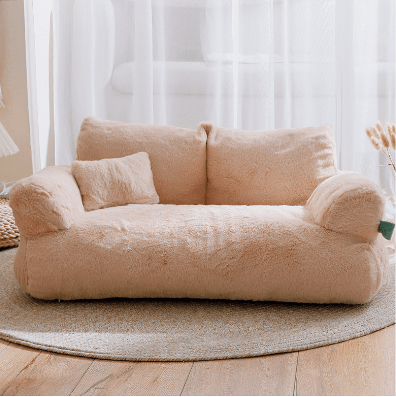 Copridivano Calmante per Animali Domestici Grigio Chiaro - Comfort Rilassante per Divano - Microfibra