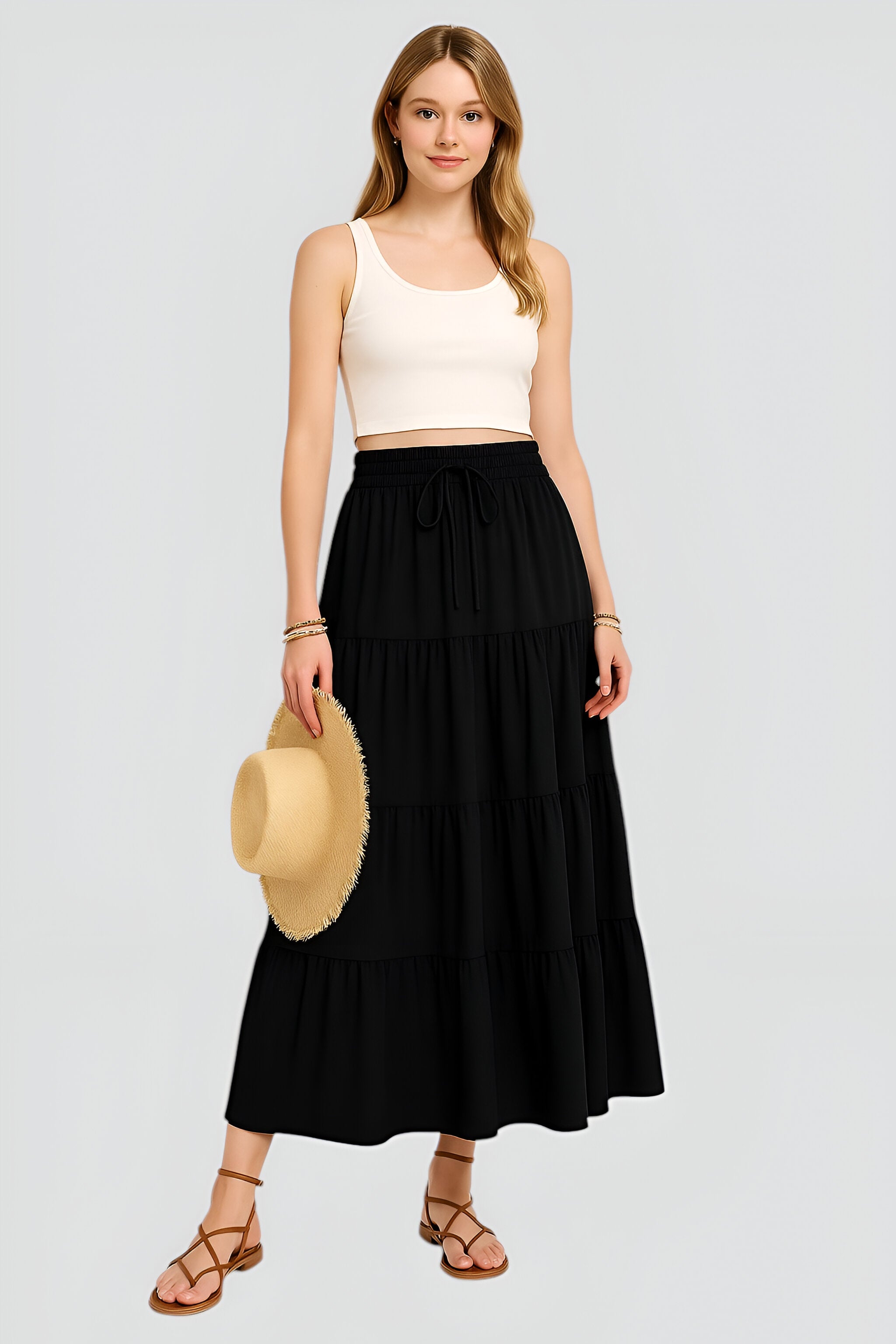 Gonna da tutti i giorni – Taglio classico e senza tempo Donna - - Abbigliamento elegante casual donna giorni gonna Gonna classica Gonna da donna gonna giorni Gonna minimal chic Gonna quotidiana Gonna versatile Moda senza tempo taglio tempo women's skirt - Concept Palermo