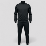 Luxe heren sportpak compleet van geborstelde katoen, 2-delig casual winterset