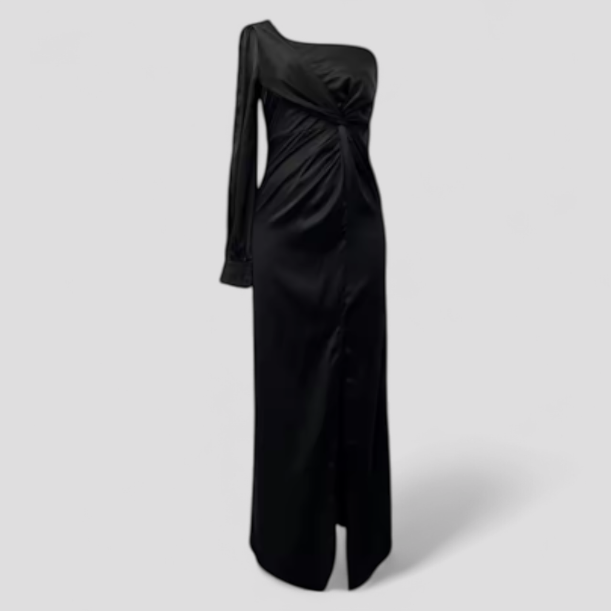 Abito Midi Donna con Spallina Unica - - abiti da donna abiti moda abiti per cerimonie abiti per eventi abito abito chic abito midi abito midi eleganti abito spallina unica donna dress elegant eleganza senza tempo midi robie di eleganza spallina unica vestito formale - Concept Palermo