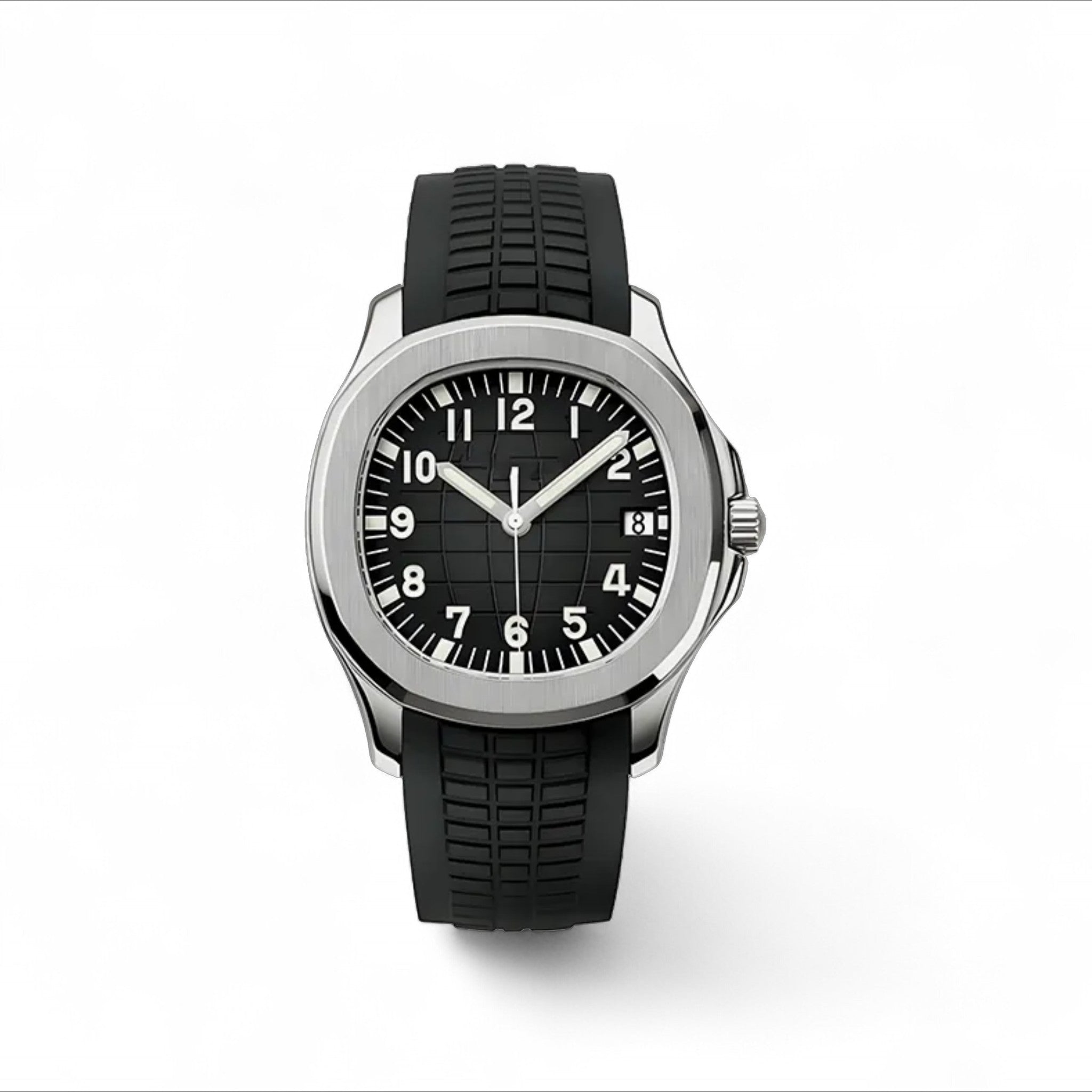 Orologio Automatico Uomo Lusso Acciaio Inox, Elegante Sportivo, Impermeabile - Nero Giappone-Miyota-8215 - automatico mens accessory orologio orologio sportivo sostenibilità sportivo stile uomini watch for men watches - Concept Palermo