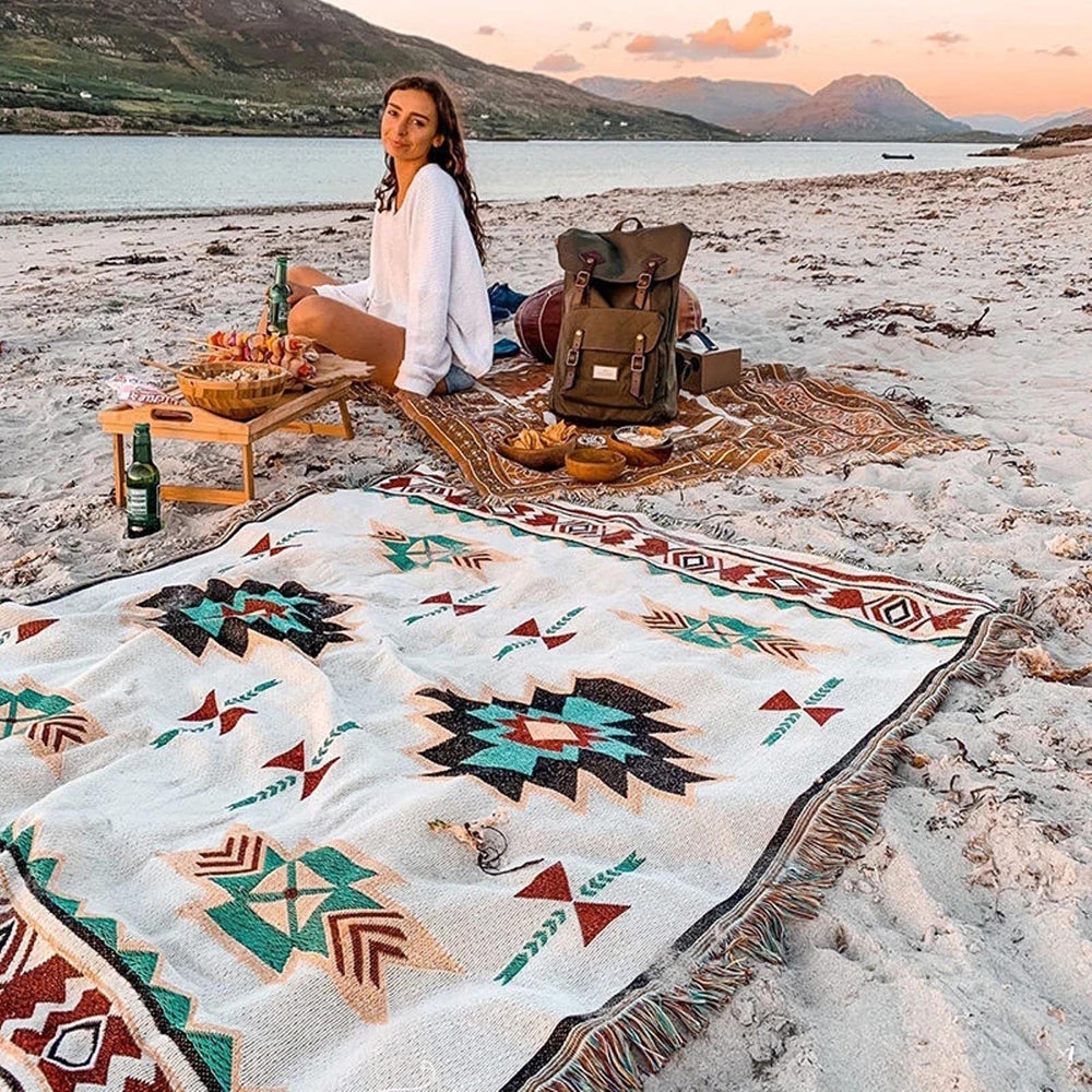 Una coperta bohémien alla moda per le tue attività all'aperto - E - alla aperto attività Blankets bohémien coperta coperta bohémien home & garden moda picnic cloth pinic blankets - Concept Palermo