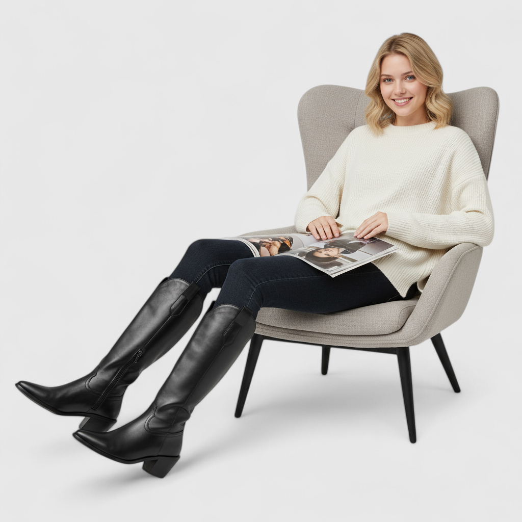 Stivali con Tacco Alto – Eleganza e Comfort che Uniscono Stile e Benessere Donna - - benessere comfort donna eleganza shoes stile stivali stivali tacco WOMEN - Concept Palermo