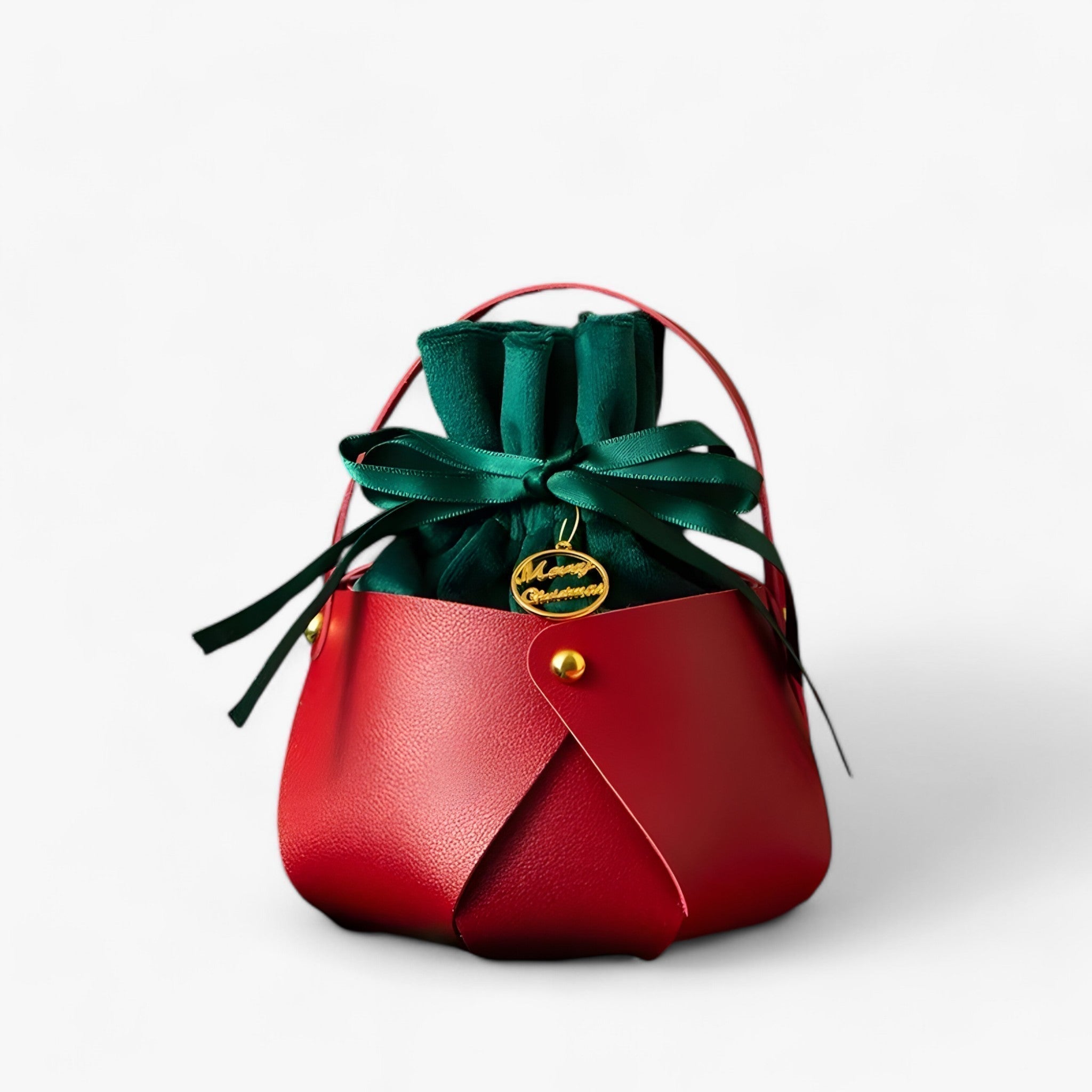Borsa Regalo Natalizia per Mele Donna - Rosso 2 1 +1 GRATIS - borsa borsa portatile borsa regalo borse regalo natalizie confezione natalizia confezioni regalo decorazioni festive design elegante donna forniture per incartare regali idee regalo Natale mele natalizia regalo regalo per mele riutilizzabile - Concept Palermo