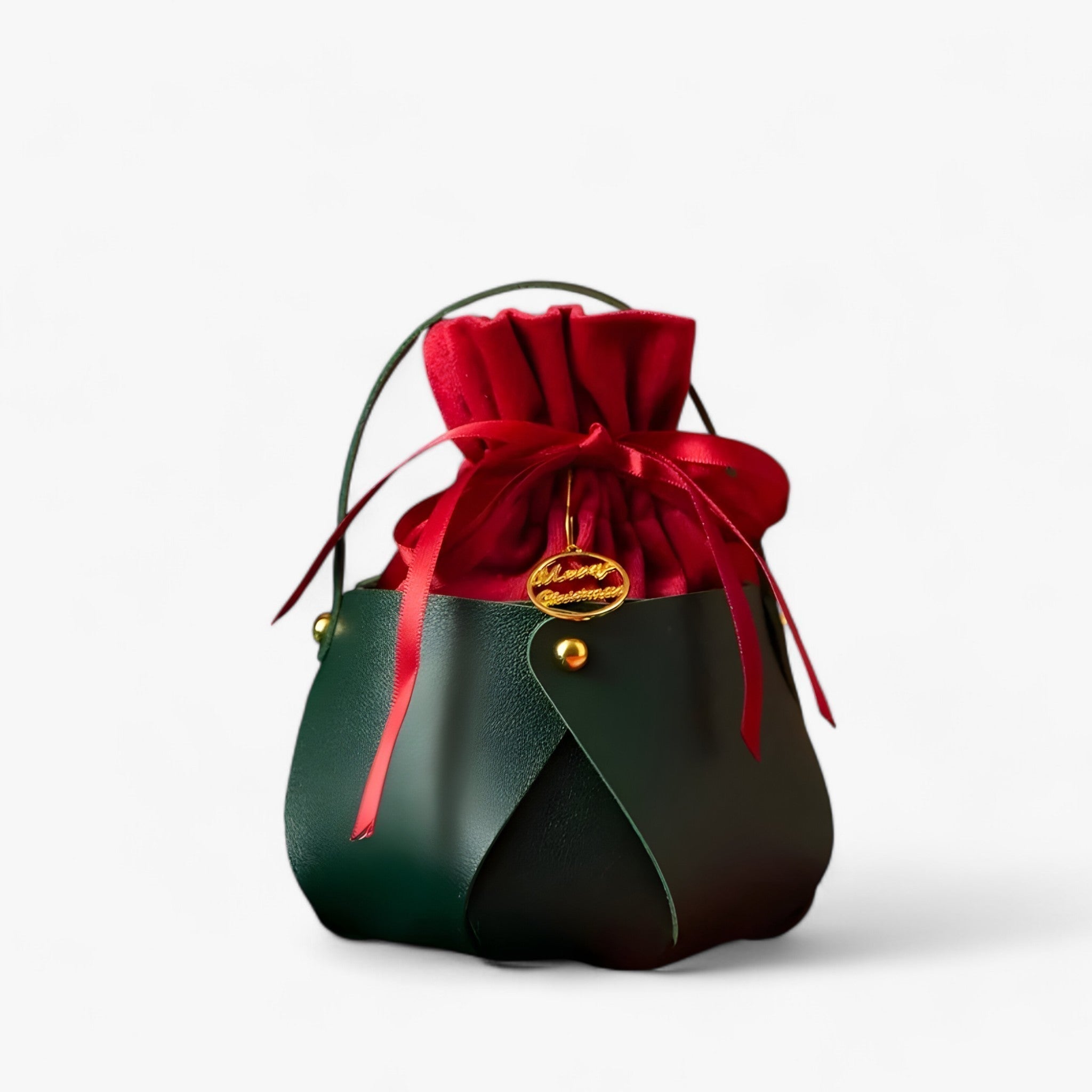 Borsa Regalo Natalizia per Mele Donna - Verde 2 1 +1 GRATIS - borsa borsa portatile borsa regalo borse regalo natalizie confezione natalizia confezioni regalo decorazioni festive design elegante donna forniture per incartare regali idee regalo Natale mele natalizia regalo regalo per mele riutilizzabile - Concept Palermo