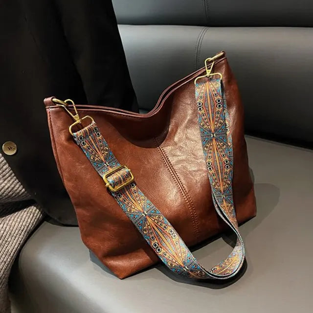 KRISTI - Borsa Tracolla Donna Vintage - marrone - accessorio moda borsa borsa a tracolla borsa donna borsa leggera borsa resistente borsa vintage borse a mano cerniera pratica design versatile donna kristi modello classico stile vintage tracolla vintage - Concept Palermo