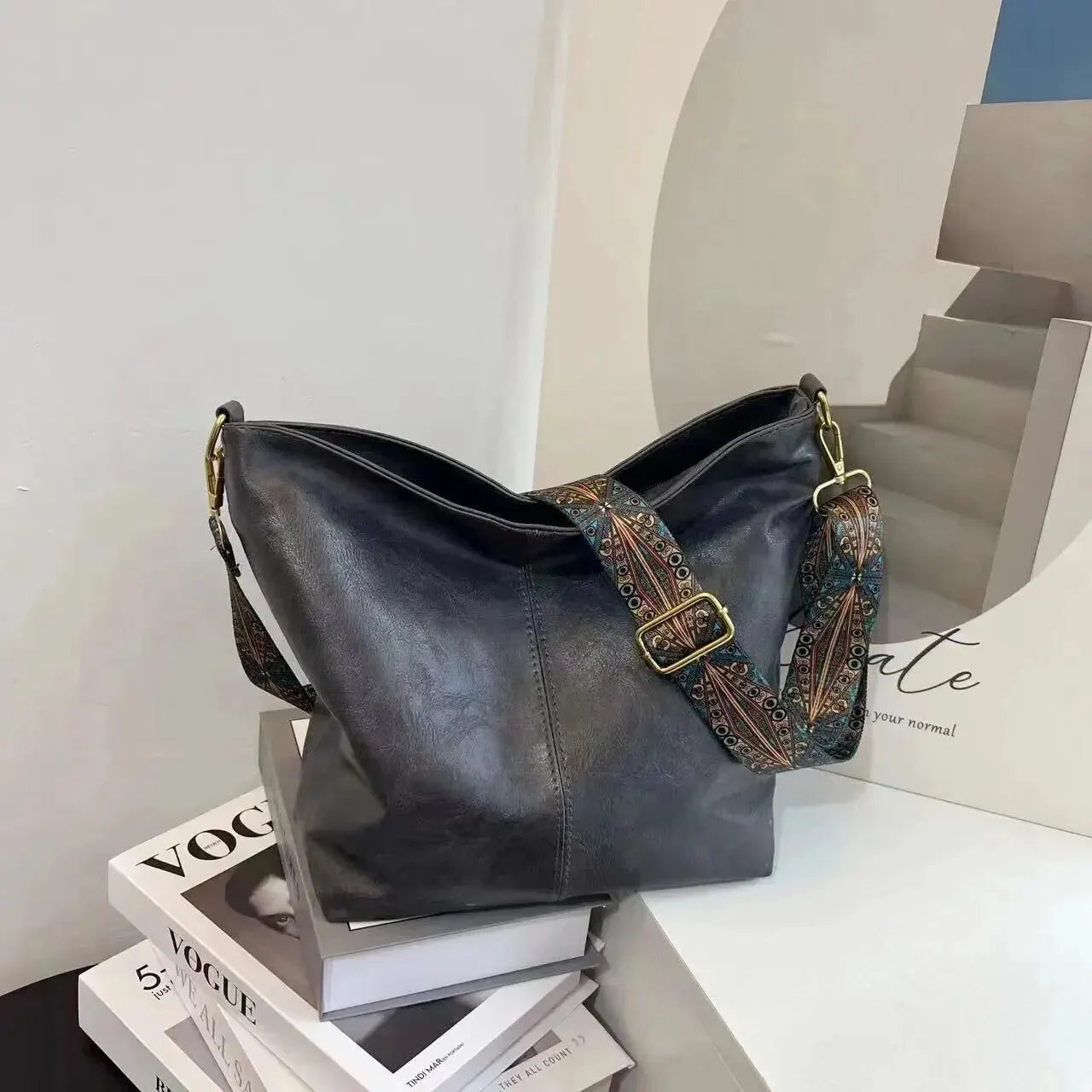 KRISTI - Borsa Tracolla Donna Vintage - - accessorio moda borsa borsa a tracolla borsa donna borsa leggera borsa resistente borsa vintage borse a mano cerniera pratica design versatile donna kristi modello classico stile vintage tracolla vintage - Concept Palermo