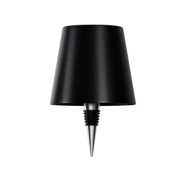 ARIA - Lampada Senza Fili a Forma di Bottiglia - Illuminazione Portatile - Nero - aria bottiglia fili forma home & garden illuminazione lampada P2 portatile Unisex - Concept Palermo