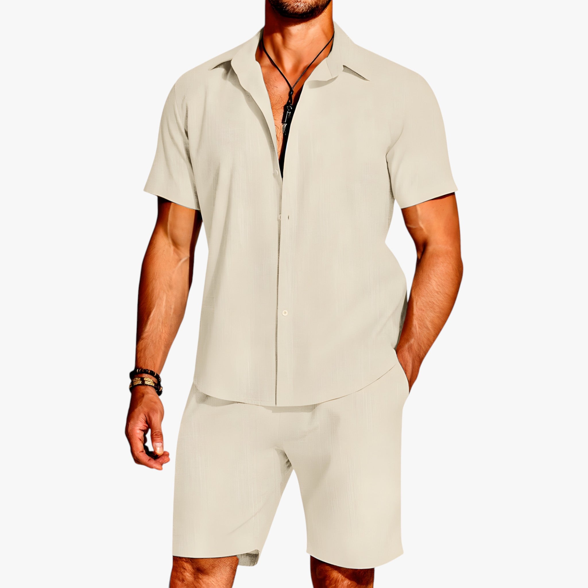 Breeze Set 2 Pezzi – Il Look per Ogni Occasione Donna - Khaki - 2-delt sett breeze breeze pezzi Breeze sett Casuell antrekk Casuell klær donna Frisk hele dagen Fukttransporterende Komfortabelt antrekk Komfortabelt sett Krageskjorte Lettvekts sett look Matchende shorts Mote sett occasione ogni outfit sets pezzi Pustende stoff Sommerantrekk Stilig sett Uanstrengt stil Uanstrengt utseende Utendørs klær - Concept Palermo