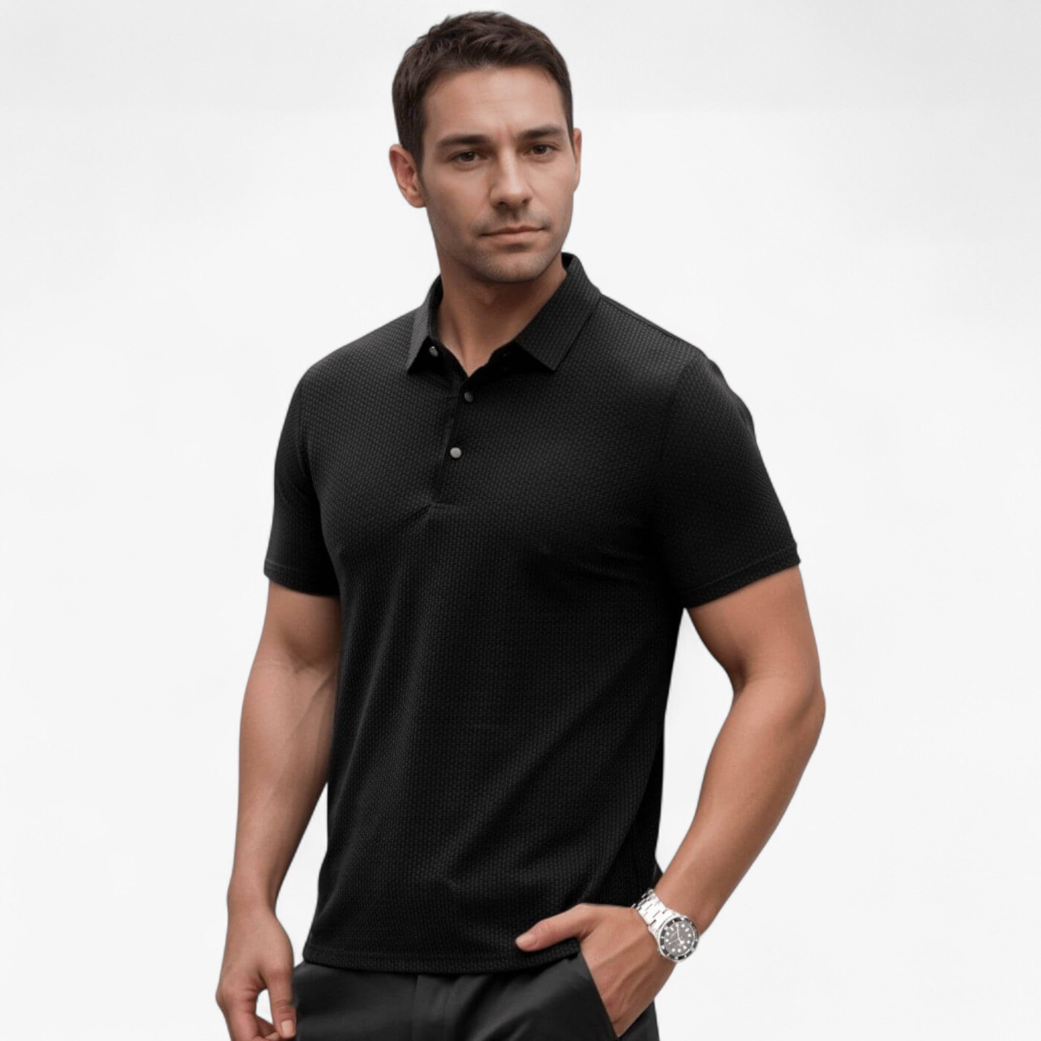 Polo Uomo Traspirante in Cotone Morbido a Maniche Corte per l'Estate - - men men's top clothes pelle polo polo traspirante shirts traspirante uomo - Concept Palermo