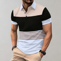 Polo a blocchi di colore - Stile moderno e comfort Cotone Uomo