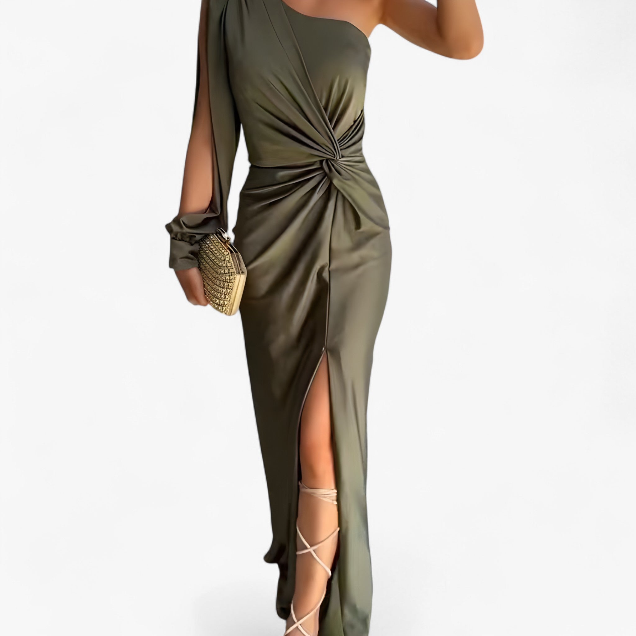 Abito Lungo di Lusso Pelle Donna - - abito abito pelle donna dresses pelle - Concept Palermo