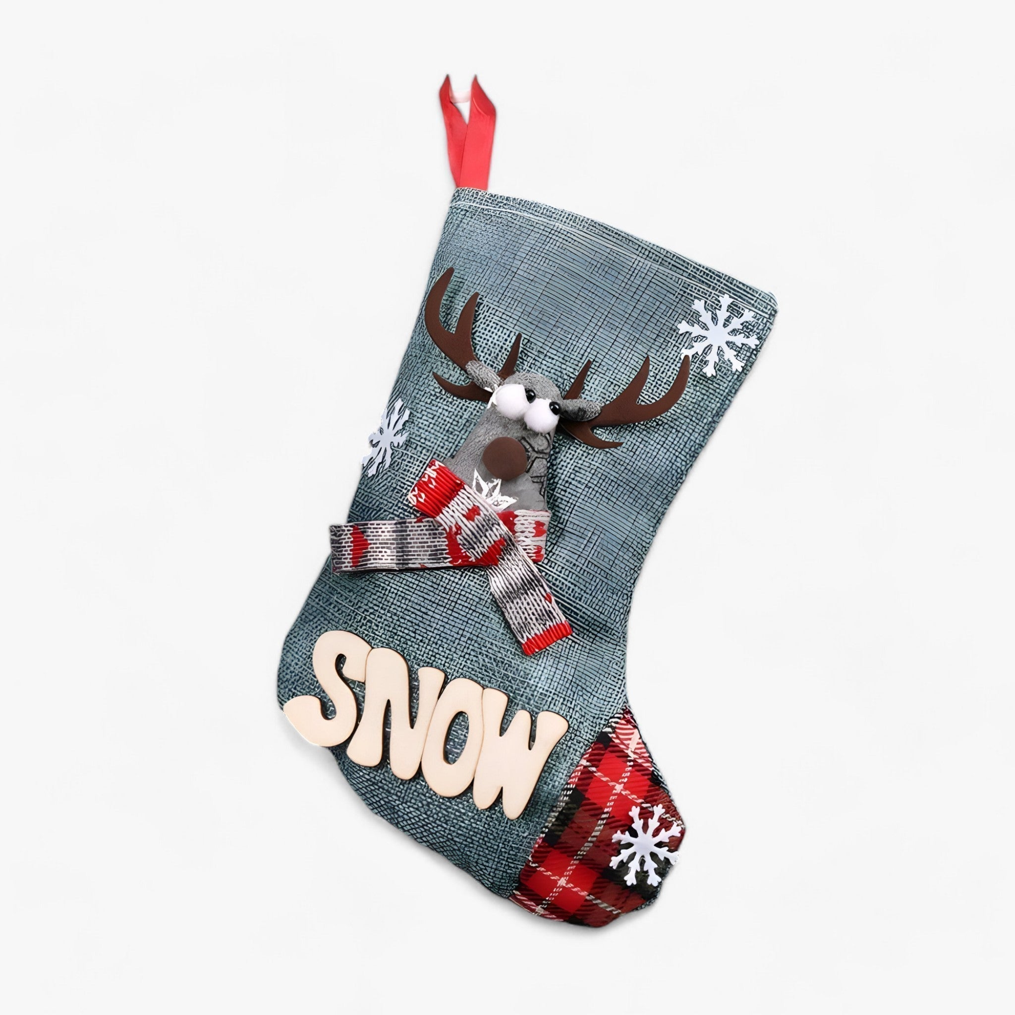 Calza di Natale Pupazzo di Neve Decorativa Uomo - Blu 1 +1 GRATIS - accessori natalizi atmosfera natalizia calza calza di Natale calza festiva calza natale calze di Babbo Natale calze di natale decorare caminetto decorativa decorazione natalizia decorazione per la casa natale neve pupazzo pupazzo di neve regali di Natale uomo - Concept Palermo