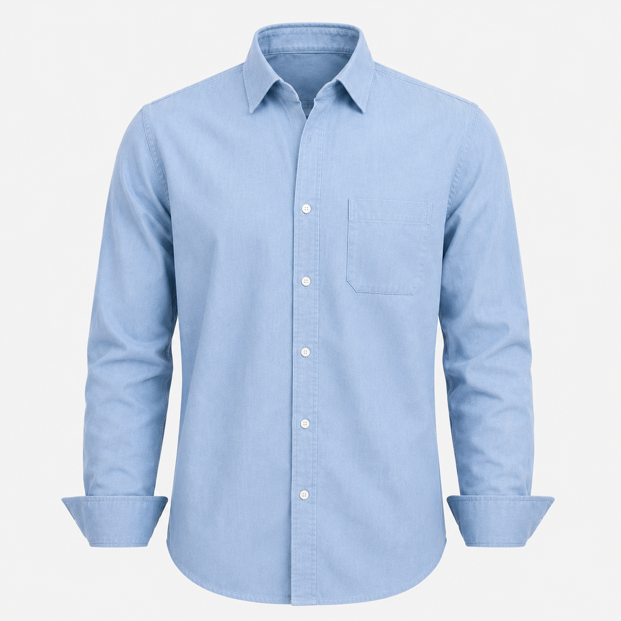 Camicia Axel da Uomo a Maniche Lunghe – Versatile per Tutte le Occasioni - Blu chiaro - axel camicia camicia denim denim men's top clothes occasioni uomo versatile - Concept Palermo
