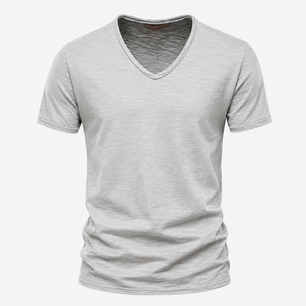 Camicia Estiva da Uomo in Poliestere e Cotone - Grigio chiaro - camicia camicia estiva cotone estiva men's top clothes pelle uomo - Concept Palermo