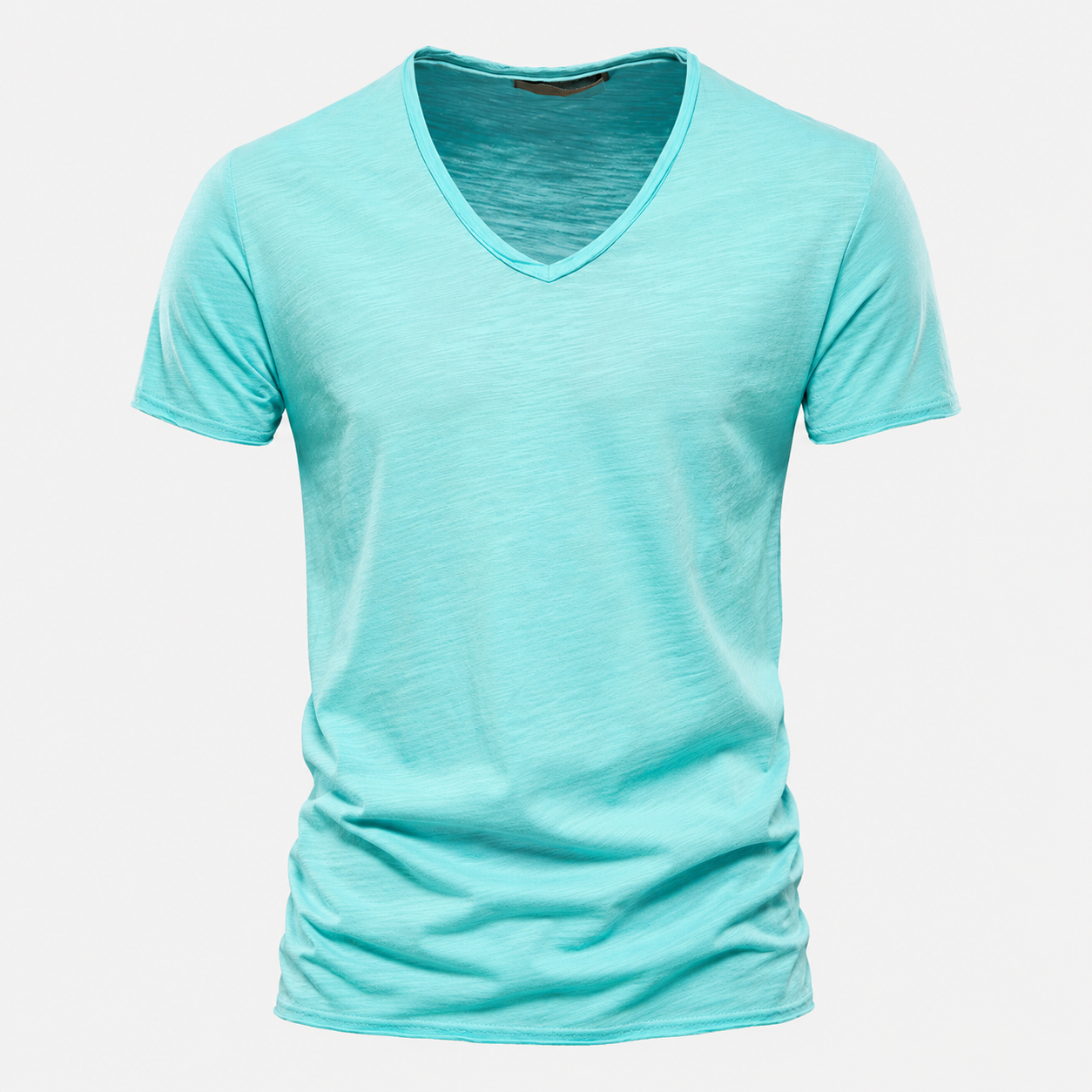 Camicia Estiva da Uomo in Poliestere e Cotone - Verde menta - camicia camicia estiva cotone estiva men's top clothes pelle uomo - Concept Palermo