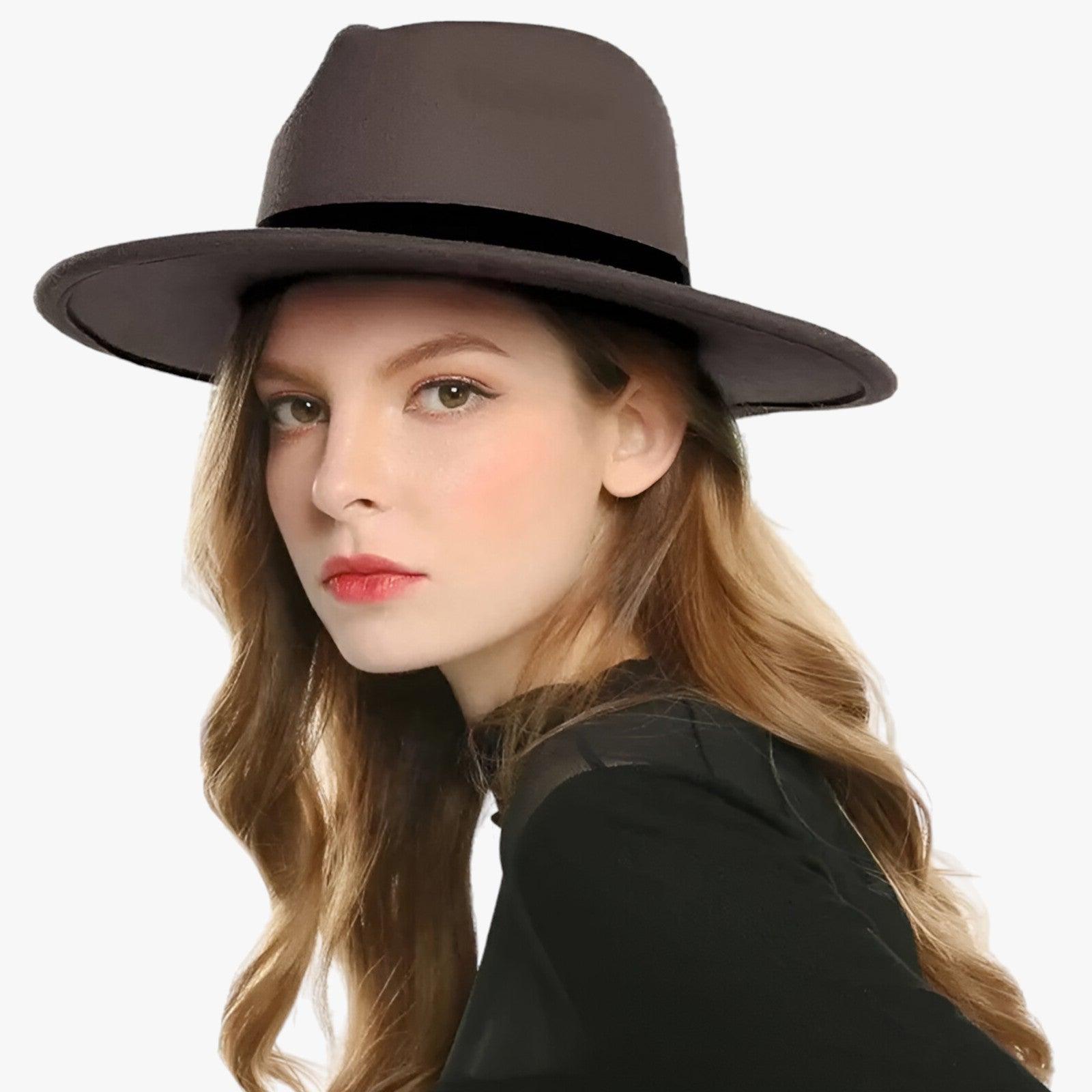Cappello Fedora Uomo in Lana Grigio Scuro Elegante - Classico e Versatile - - accessorio autunno calore cappelli cappello cappello fedora fedora inverno lana lana vintage moda stile unisex uomo vintage - Concept Palermo