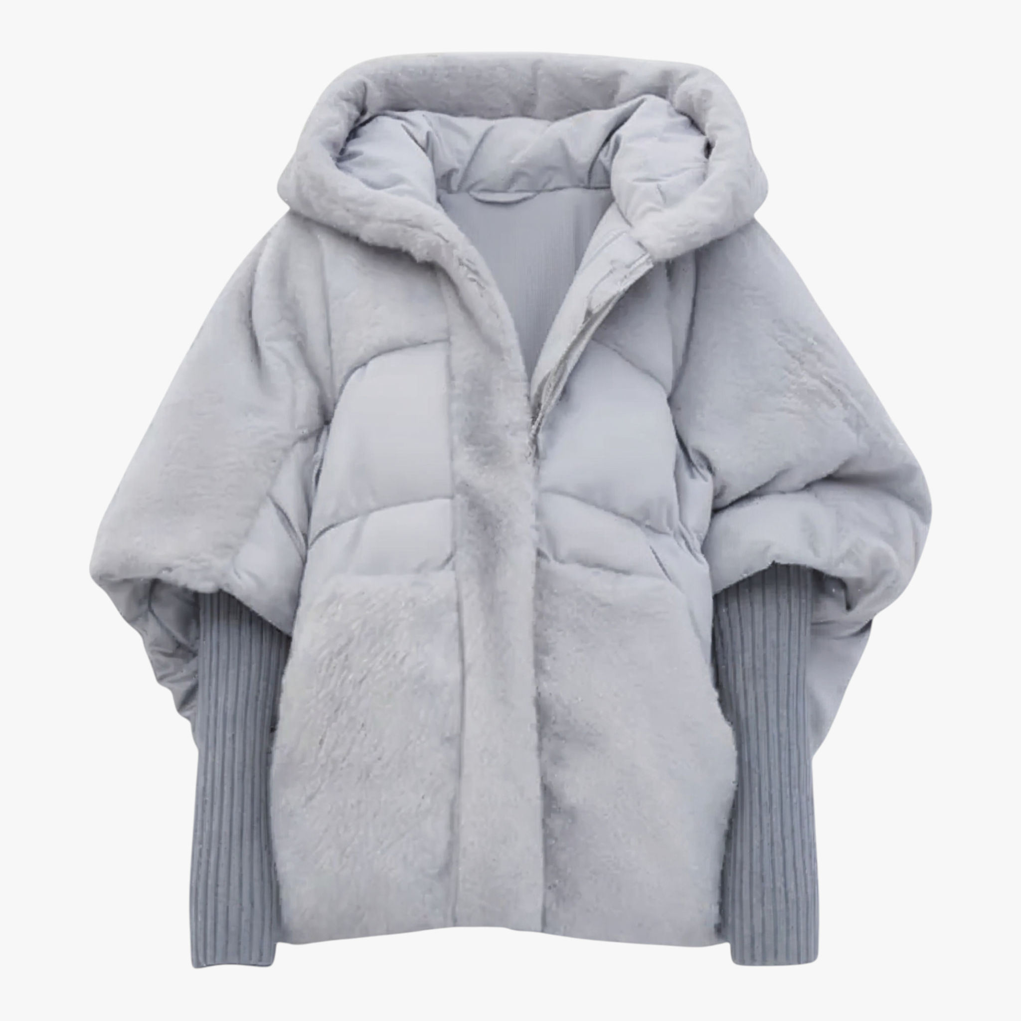 Cappotto Lungo Donna Oversize con Cappuccio - - abbigliamento donna cappotti e giacche da donna cappotto cappotto caldo cappotto con cappuccio cappotto donna cappotto invernale cappotto oversize cappotto patchwork cappotto trendy cappuccio donna giacca autunno inverno giacca oversize moda femminile oversize - Concept Palermo