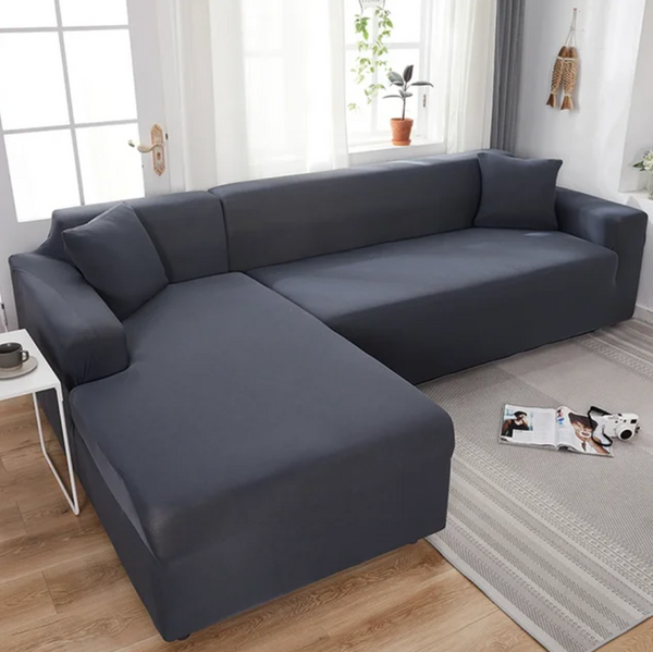Copridivano Elastico SofCove Idrorepellente Lavabile per Divani 2, 3 o 4 Posti - Grigio - copridivano cover durata elastic band elastico home & garden idrorepellente lavabile Linen prolunga Sofa Sofa cover sofcove Unisex Washable cover - Concept Palermo