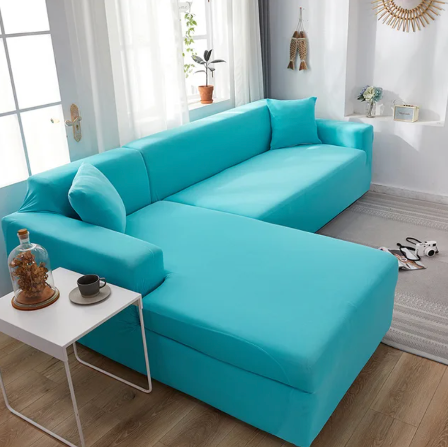 Copridivano Elastico SofCove Idrorepellente Lavabile per Divani 2, 3 o 4 Posti - azzurro cielo - copridivano cover durata elastic band elastico home & garden idrorepellente lavabile prolunga Sofa Sofa cover sofcove Washable cover - Concept Palermo