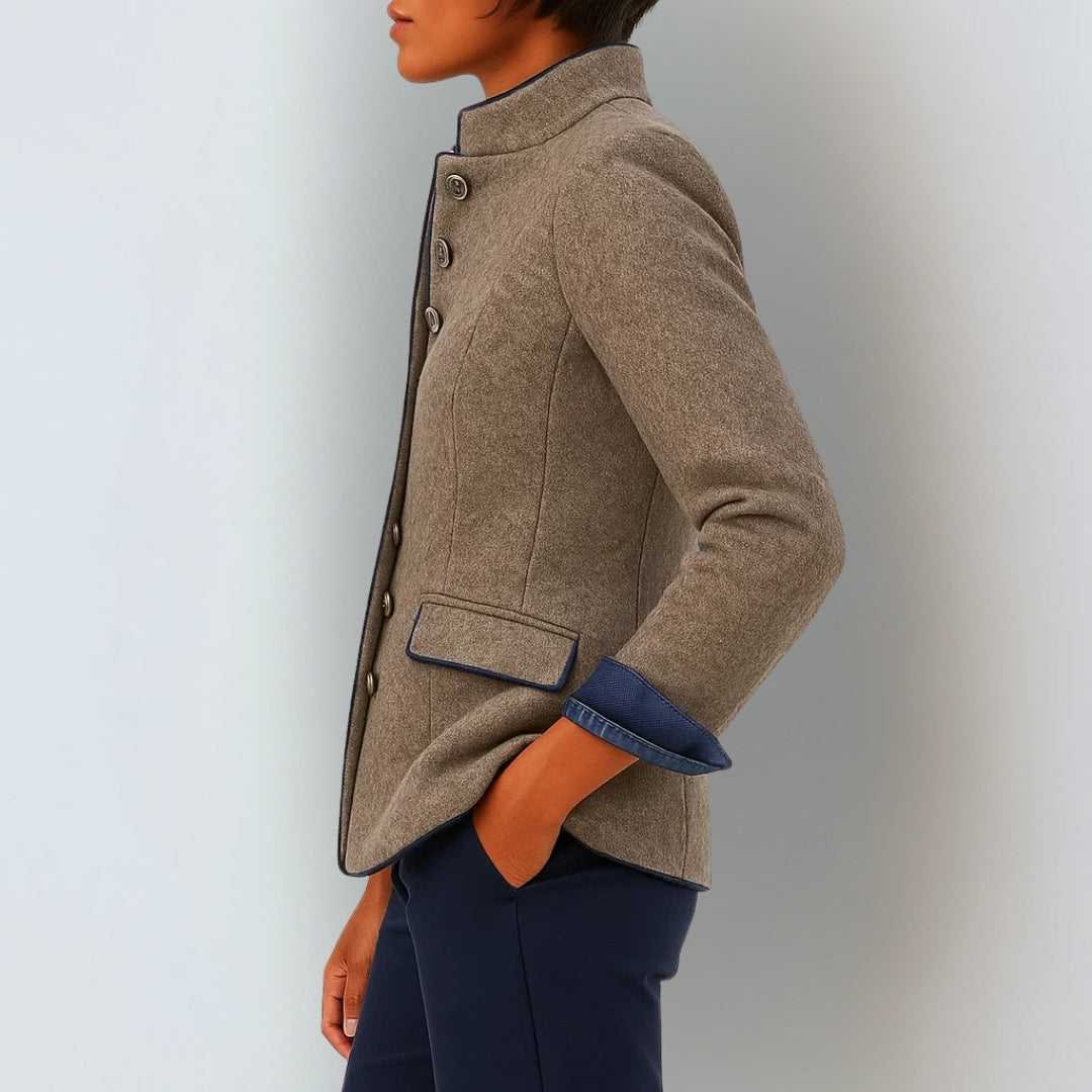 Elegante cardigan con colletto rialzato da donna - - cardigan cardigan chic cardigan femme cardigan montant cardigan polyvalent cardigans pour femmes col montant cross-from-marche-lino-15838446944605 femme mode décontractée mode féminine montant New-google style casual tenue sophistiquée vêtement pratique vêtement élégant - Concept Palermo