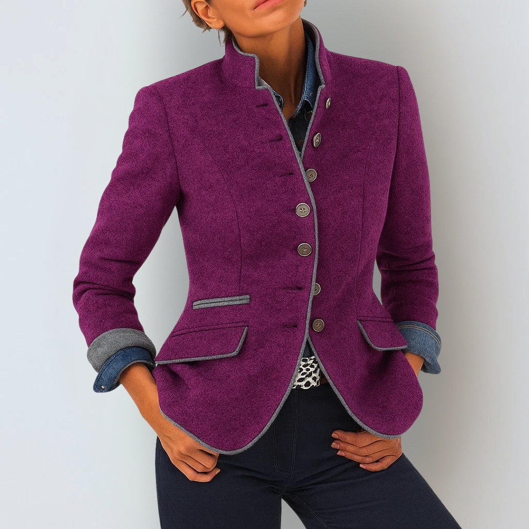 Elegante cardigan con colletto rialzato da donna - - cardigan cardigan chic cardigan femme cardigan montant cardigan polyvalent cardigans pour femmes col montant cross-from-marche-lino-15838446944605 femme mode décontractée mode féminine montant New-google style casual tenue sophistiquée vêtement pratique vêtement élégant - Concept Palermo