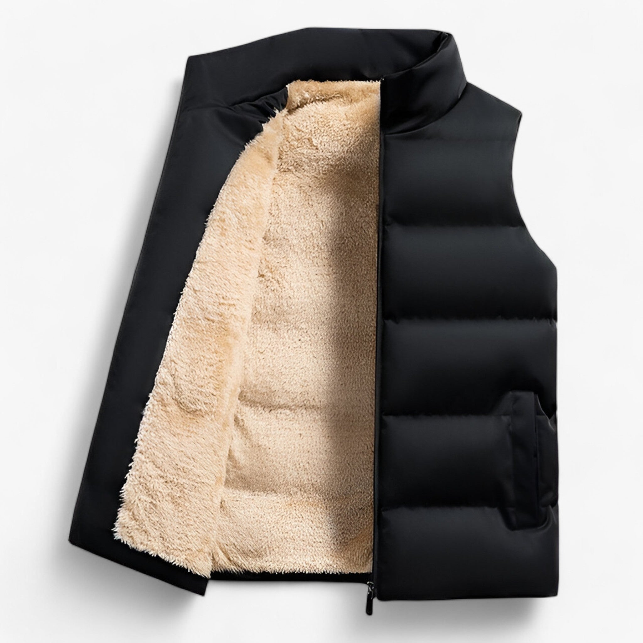 Gilet Puffer - Calore invernale Cotone Uomo Lana - Nero - calore cotone gilet gilet puffer invernale lana men's coats & jackets puffer - Concept Palermo