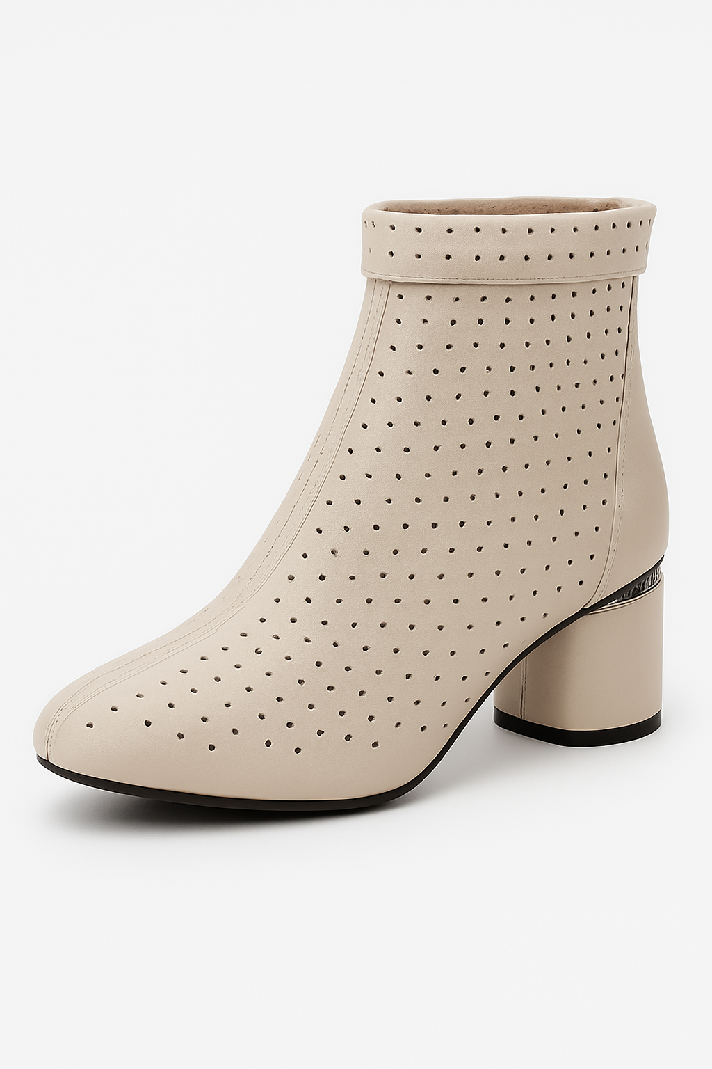 Stivaletti Estivi con Tacco Medio e Design Traforato Uomo - Beige - BOOTS Boots & Shoes design estivi medio shoes stivaletti stivaletti estivi tacco traforato - Concept Palermo