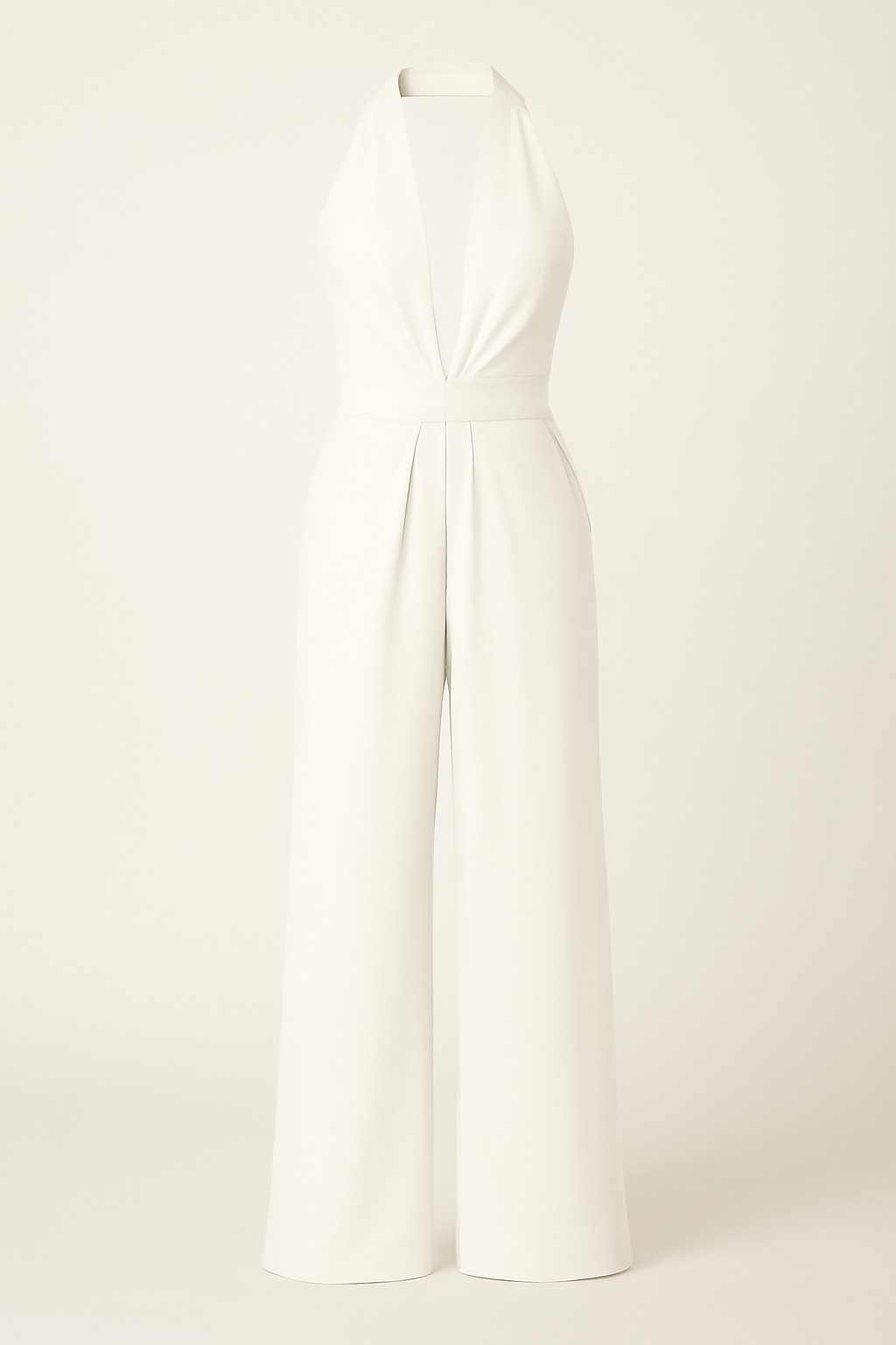 Salopette Sadie scollo all'americana e gamba larga elegante da donna - Bianco - 12/28/2024 americana gamba GOOD larga one-pieces sadie salopette scollo Summer/Jumpsuit tuta - Concept Palermo