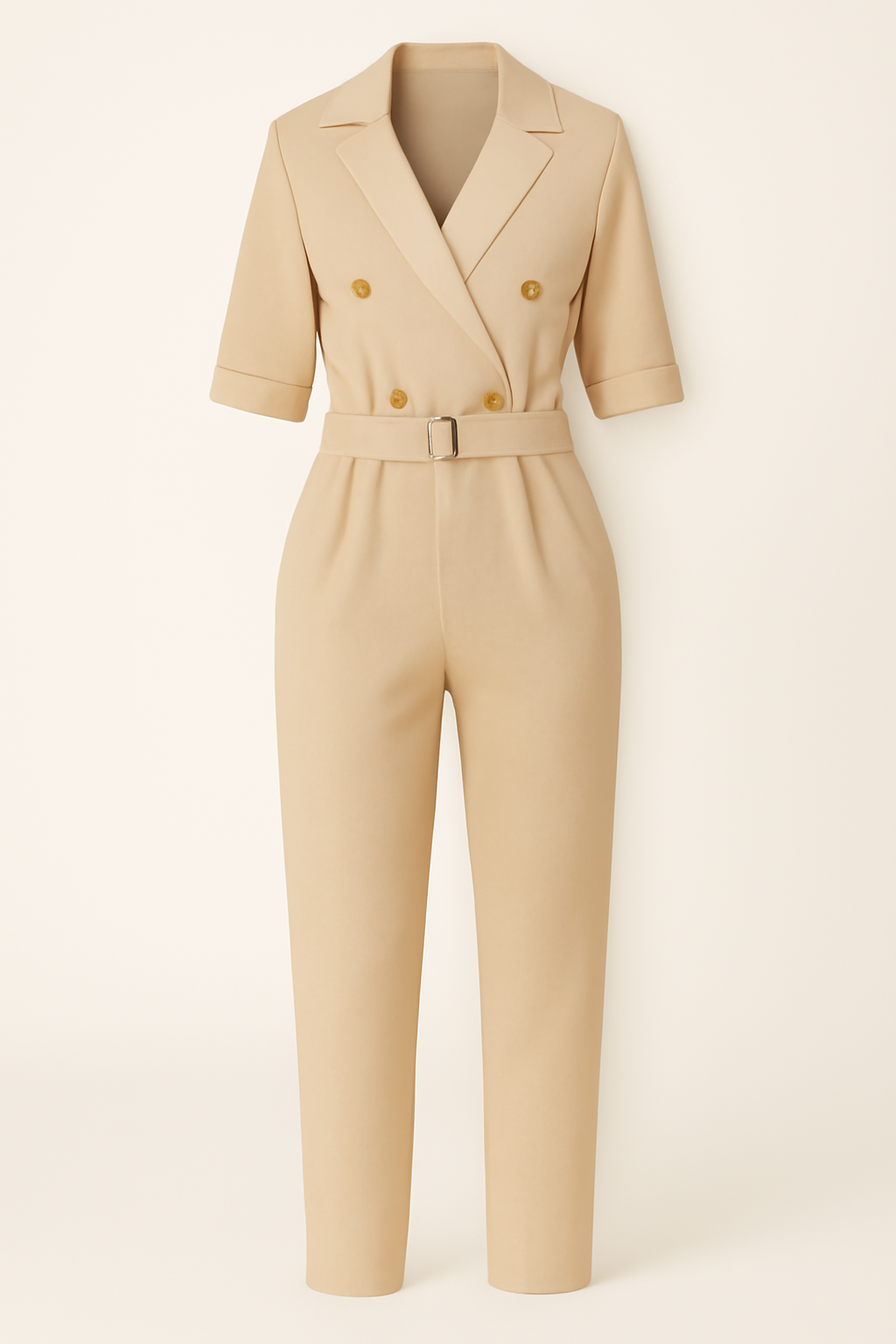 Tuta su misura con dettagli Uomo - Beige - 12/28/2024 dettagli misura one-pieces Summer/Jumpsuit tuta tuta misura uomo - Concept Palermo