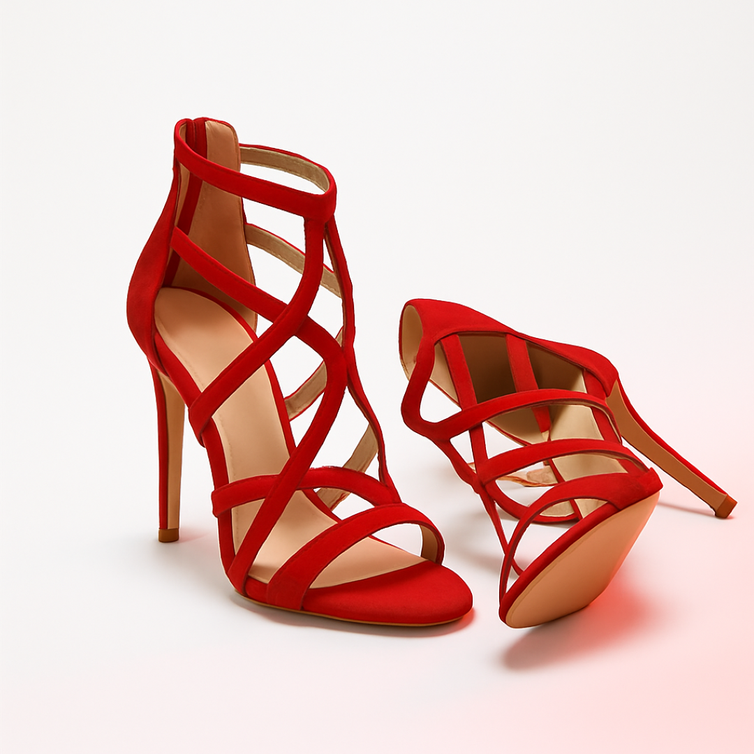 Sandali da donna con tacco alto e ritagli, eleganti e seducenti per serate speciali - - aria | sandali con tacco alto e ritagli – femminili e seducenti - € Dames donna femminili ritagli sandali sandali tacco Schoenen seducenti tacco - Concept Palermo
