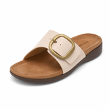 Sandalen met matte gesp - natuurlijke elegantie bij elke stap