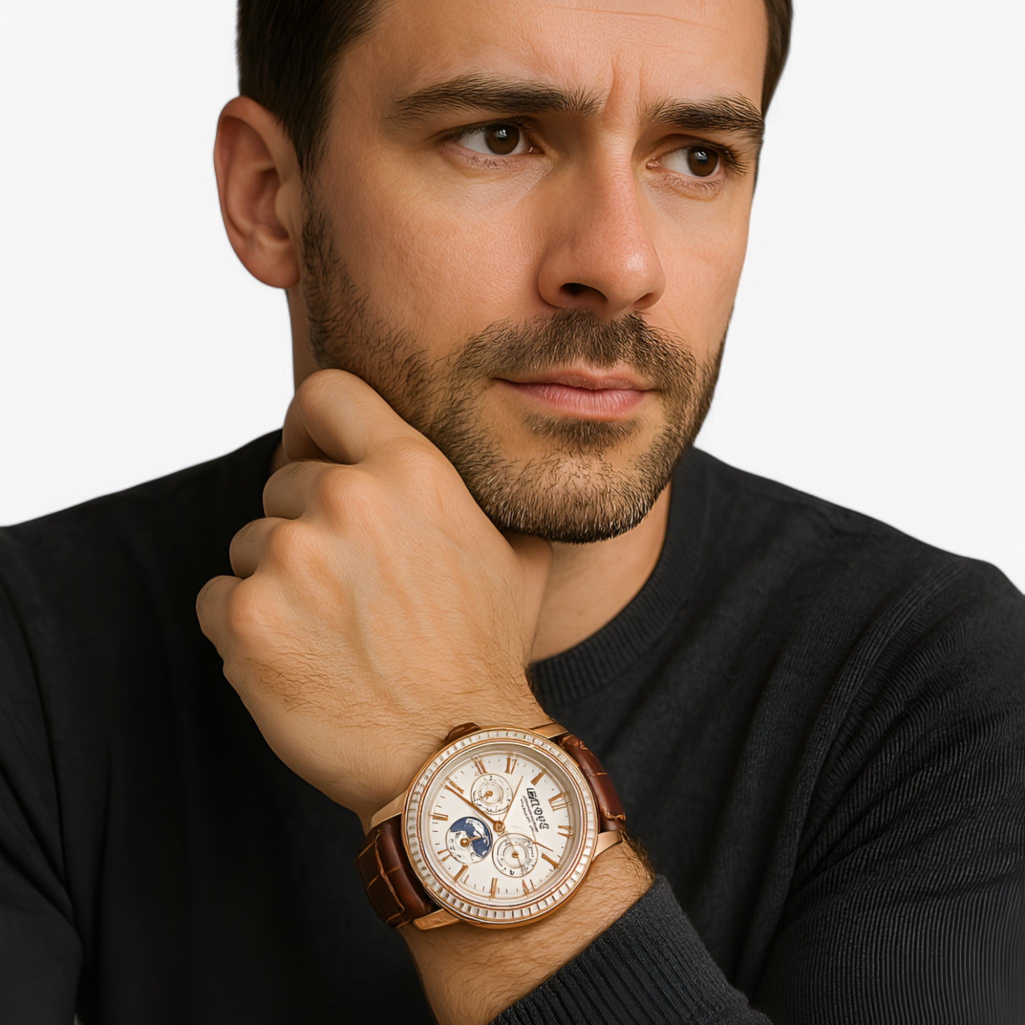 Orologio Meccanico da Uomo Multi-Quadrante, Automatico, in Acciaio Inox - - meccanico mens watch multi orologio orologio meccanico quadrante uomo watch for men watches - Concept Palermo