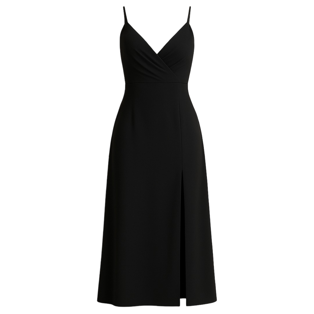 Abito lungo in raso dove l'eleganza incontra il glamour moderno Donna - Nera S - abito abito raso donna dove Dresses eleganza female dress glamour incontra Maxi Dresses - Concept Palermo