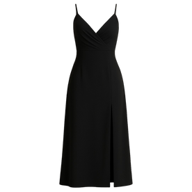 Abito lungo in raso dove l'eleganza incontra il glamour moderno Donna - Nera S - abito abito raso donna dove Dresses eleganza female dress glamour incontra Linen Maxi Dresses Solid Women - Concept Palermo