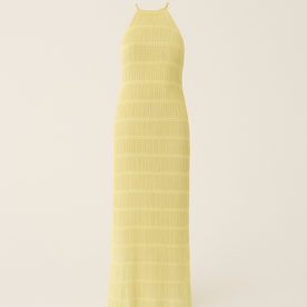 Abito lungo senza schienale con dettagli patchwork per le vacanze estive Pelle - Gialla - abito abito schienale casual dresses dettagli DRESS Dresses estive Linen Maxi Dresses patchwork pelle schienale Solid Unisex - Concept Palermo