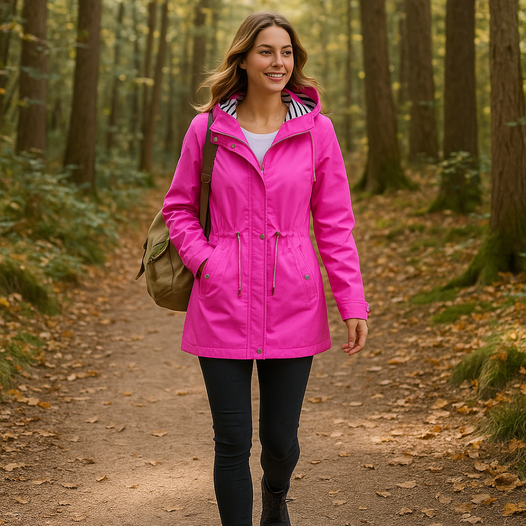 Vestibilità regolabile con fodera del cappuccio a righe - - cappuccio Damen fodera regolabile righe spring summer vestibilità vestibilità regolabile women Women fashion women's coats & jackets - Concept Palermo