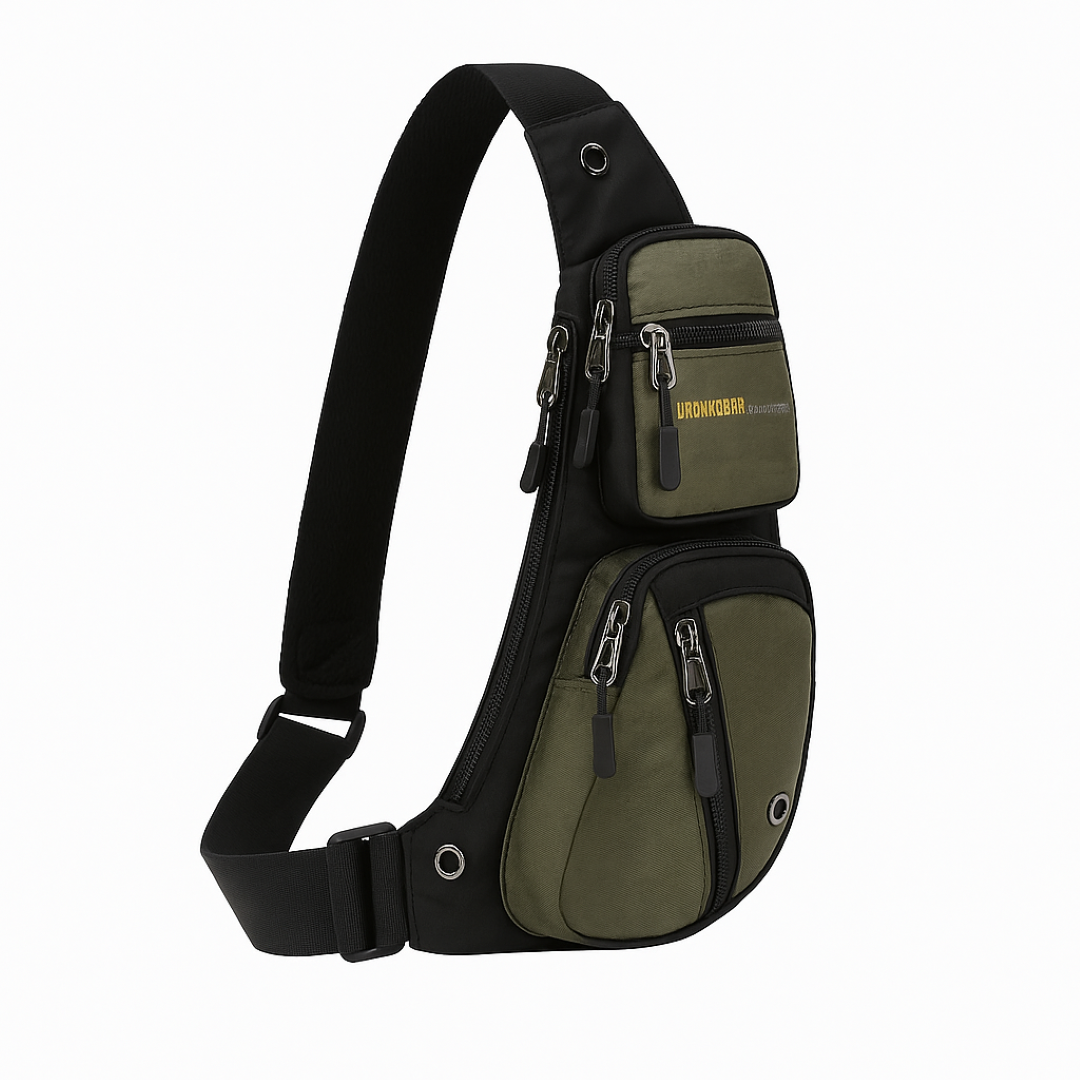 Borsa tattica da petto – Chiusura a multiplo zip, resistente all'acqua, design antitaccheggio - Verde - acqua antitaccheggio Bags borsa borsa tattica chiusura design mens bag multiplo Shoulder & Crossbody Bags - Concept Palermo