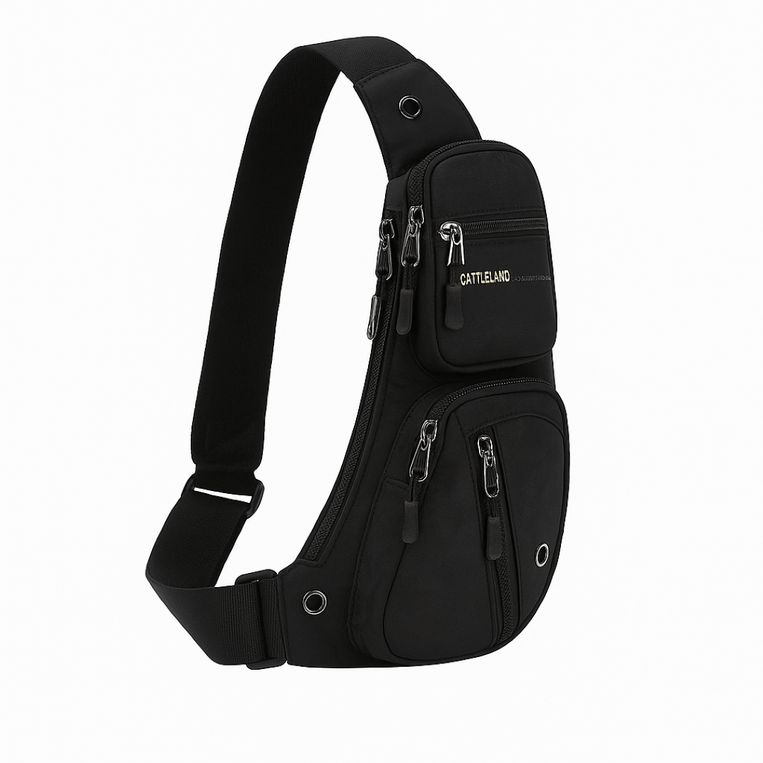 Borsa tattica da petto – Chiusura a multiplo zip, resistente all'acqua, design antitaccheggio - Nero - acqua antitaccheggio Bags borsa borsa tattica chiusura design mens bag multiplo Shoulder & Crossbody Bags - Concept Palermo