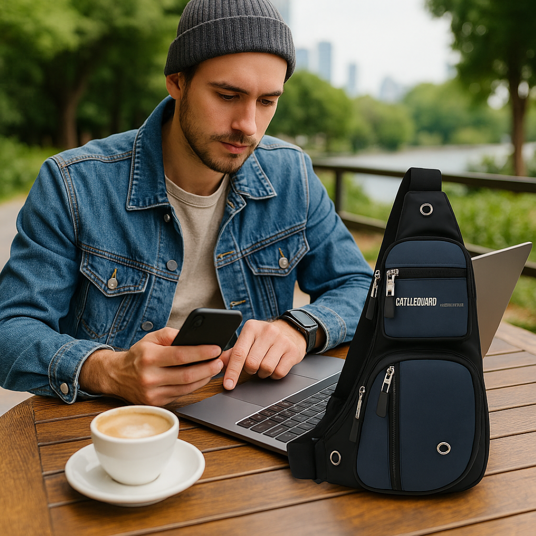 Borsa tattica da petto – Chiusura a multiplo zip, resistente all'acqua, design antitaccheggio - - acqua antitaccheggio Bags borsa borsa tattica chiusura design mens bag multiplo Shoulder & Crossbody Bags - Concept Palermo