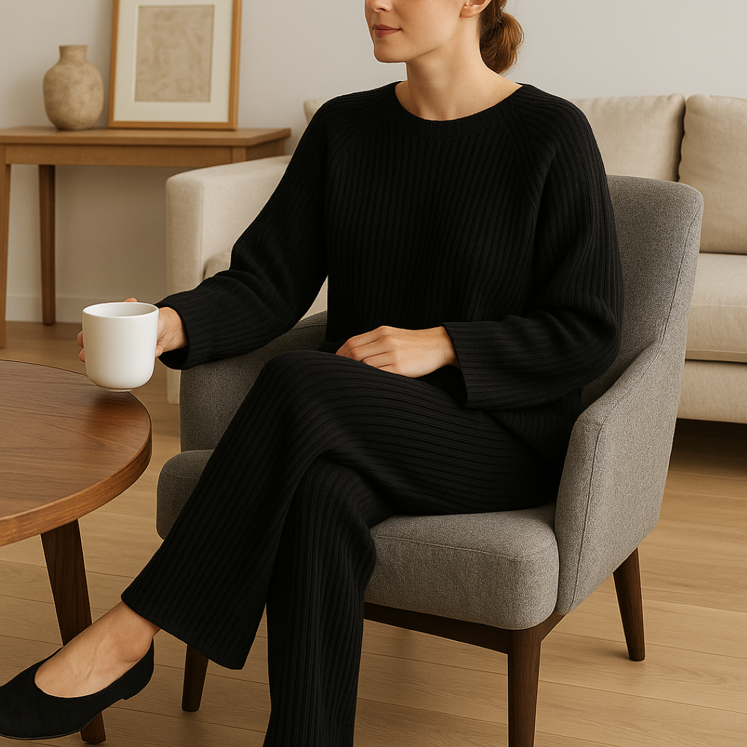 Set da lounge a coste comodo Donna - - 2-Piece Sets coste donna Knitted Tops lounge lounge coste outfit sets SC - Clothing Women Spring Women - Concept Palermo