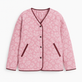 Giacca trapuntata con motivo floreale - Comfort con un tocco vintage