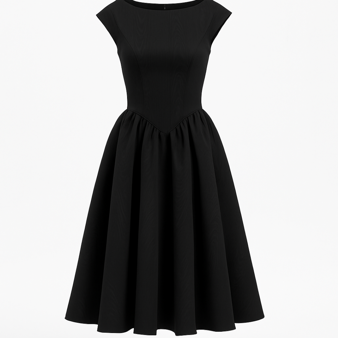 Abito midi nero con schiena scoperta Donna - Nera S - abito abito midi Bestsellers Dames donna dresses Jurken Kleding midi schiena scoperta - Concept Palermo