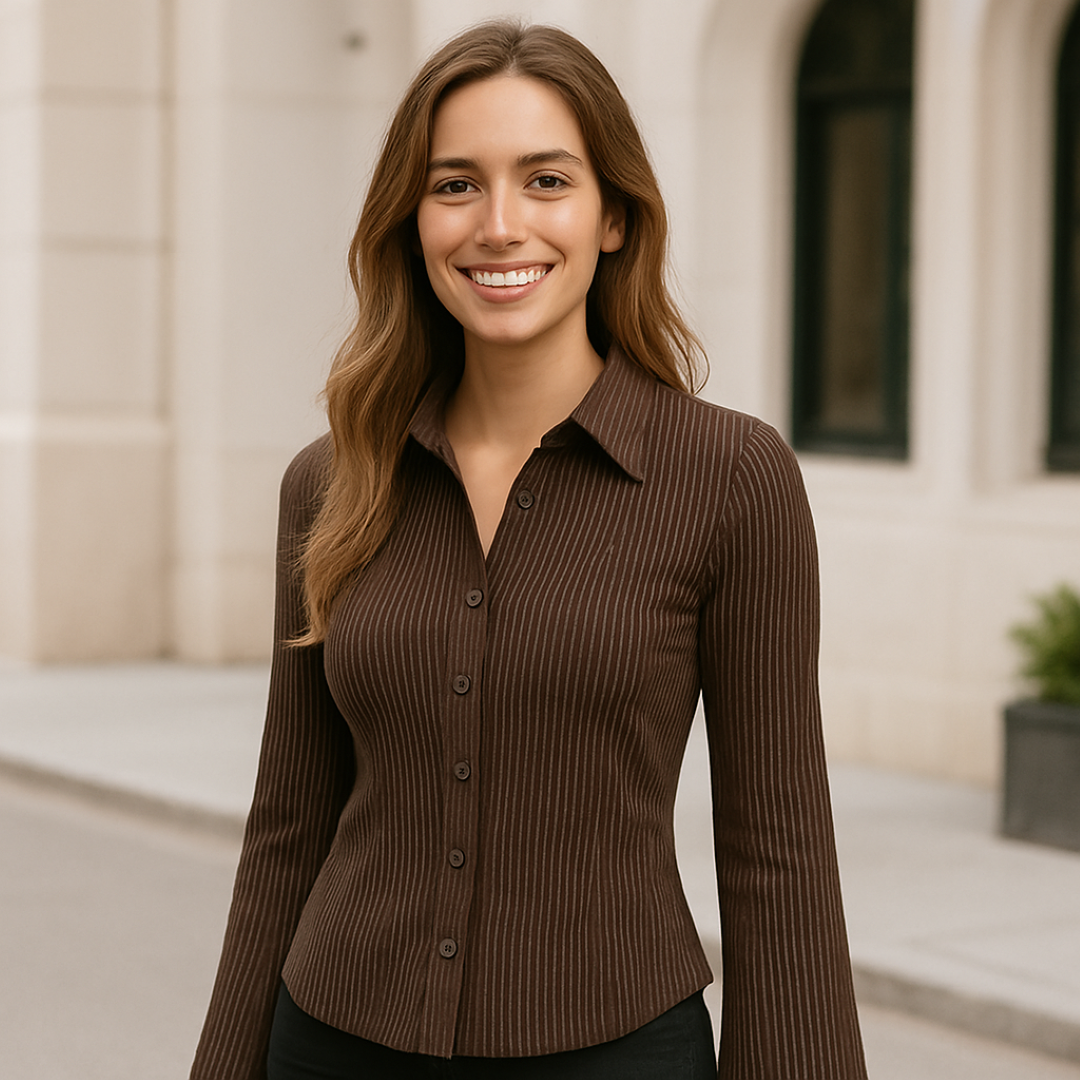 Camicetta aderente a righe con maniche svasate Donna - - aderente Bestsellers Blouse camicetta camicetta aderente Dames donna Kleding maniche righe svasate women's top clothes - Concept Palermo