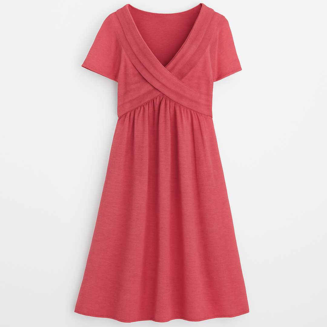 Abito avvolgente rilassato: eleganza semplice per ogni occasione Donna Pelle - Rosa - abito abito avvolgente avvolgente casual dresses donna DRESS Dresses eleganza female dress Maxi Dresses Mini Dresses occasione ogni - Concept Palermo