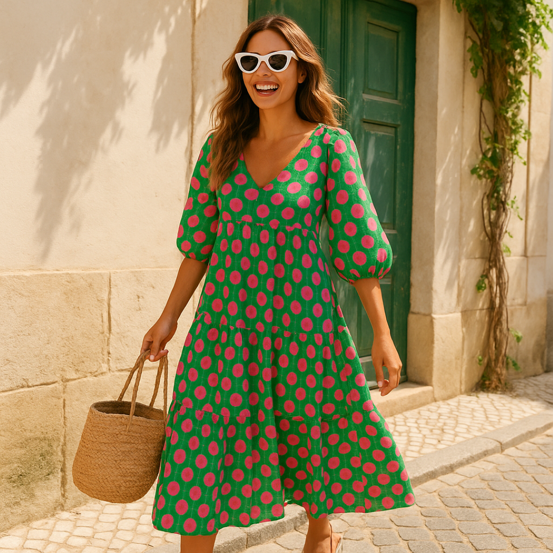 Abito lungo boho da tutti i giorni con stampa discreta Donna - - abito abito boho boho casual dresses discreta donna DRESS Dresses female dress giorni Maxi Dresses Mini Dresses stampa - Concept Palermo