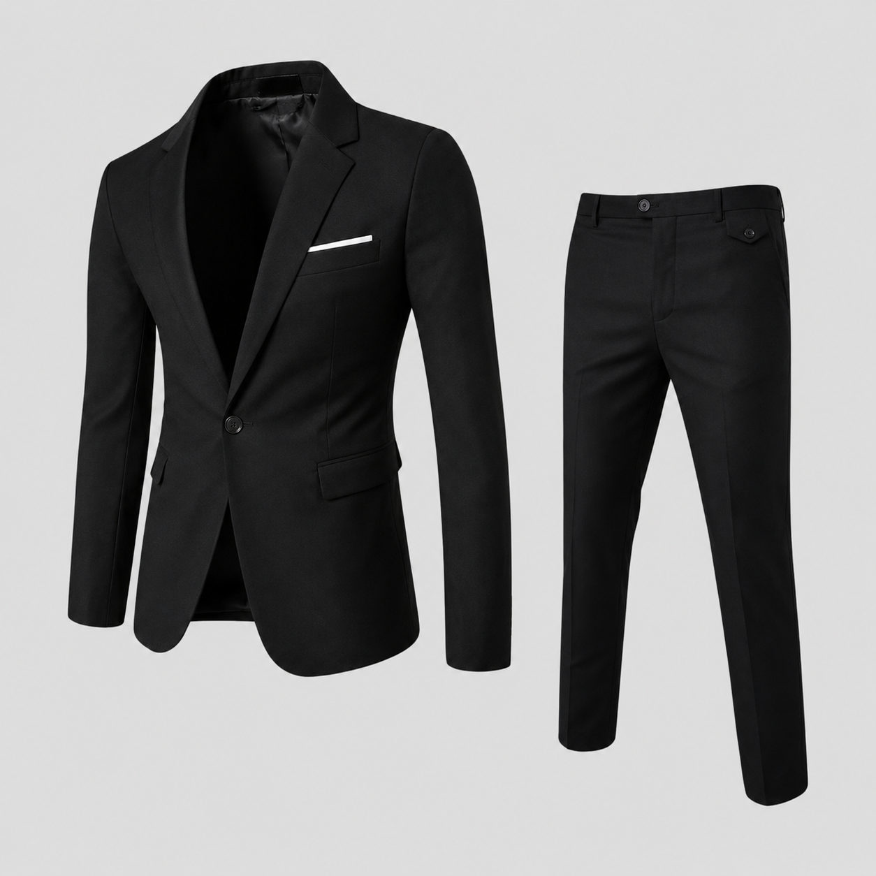 Abito Slim-Fit da Uomo per Matrimoni e Occasioni Formali - - abito uomo avondlook blazer set bruiloft outfit diner outfit elegant enkele knoopsluiting evenement outfit formele kleding heren kostuum heren mode heren pak kantoor stijl lunelle matrimonio mid-rise taille minimalistisch modern pantalon set slim fit slim fit kostuum slim fit pak stijlvol tijdloos veelzijdig verzorgde snit zakelijke kleding - Concept Palermo