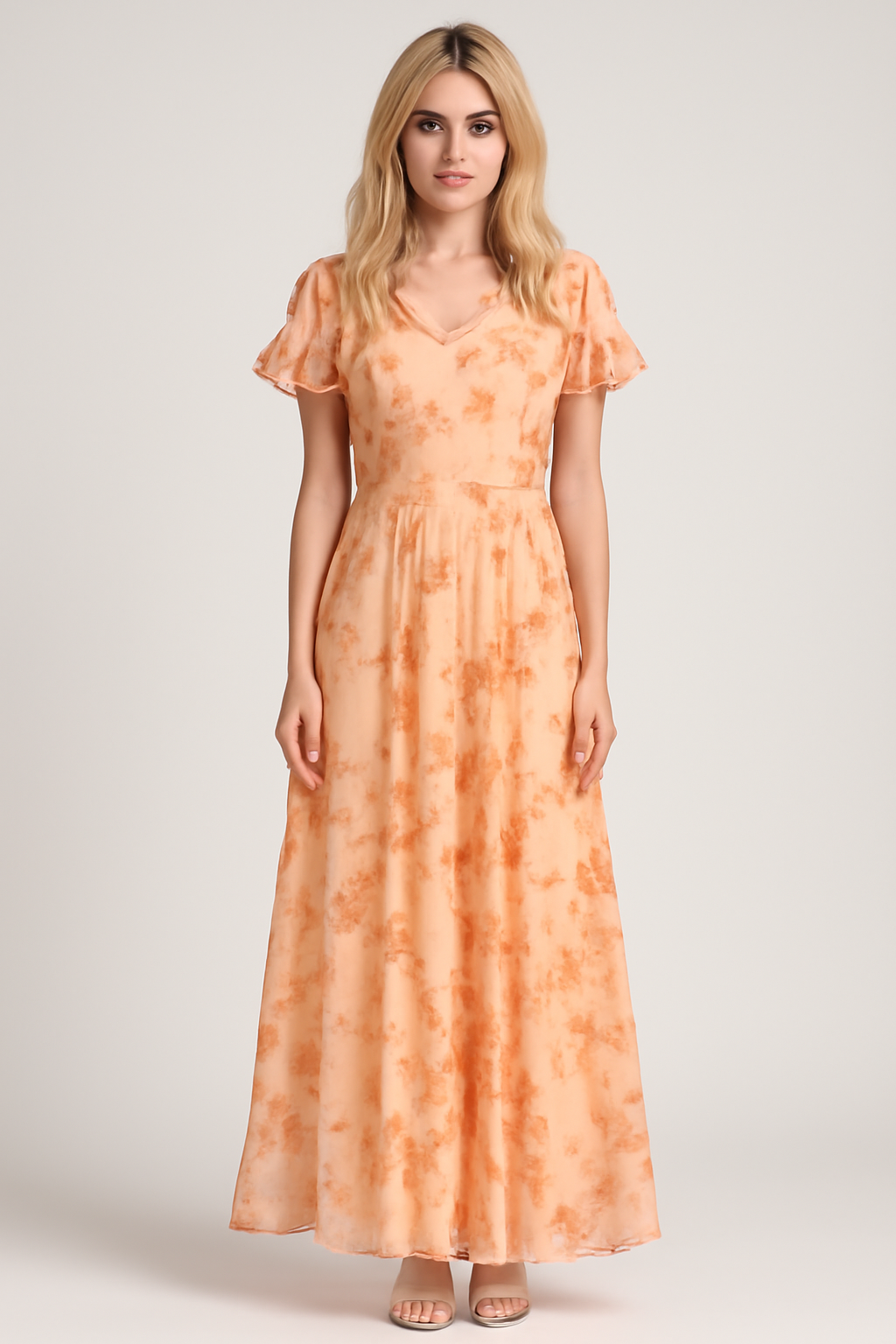 Vestito Midi Floreale Elegante Donna con Copripancia Fluido - Vari Colori, Taglie S-XL - - abito abito coprente casual dresses coprente DRESS Dresses female dress floreale fluida Maxi Dresses midi pancia - Concept Palermo