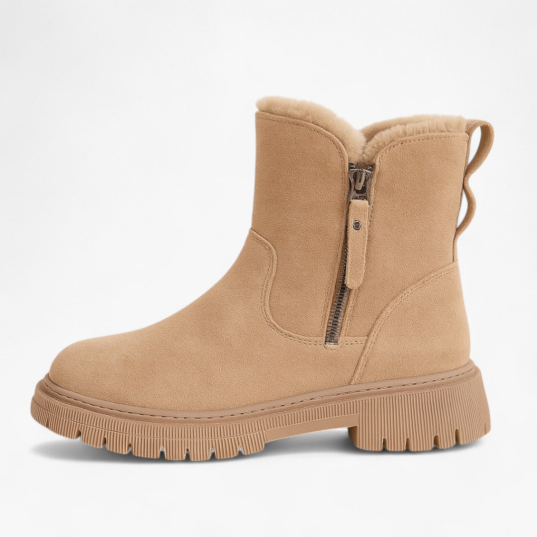 Stivali invernali in pelle scamosciata – Foderati in pelliccia sintetica, comodi Uomo - Beige - 1209 comodi Damen foderati invernali invierno pelle pelliccia scamosciata Schuhe Damen shoes sintetica - Concept Palermo