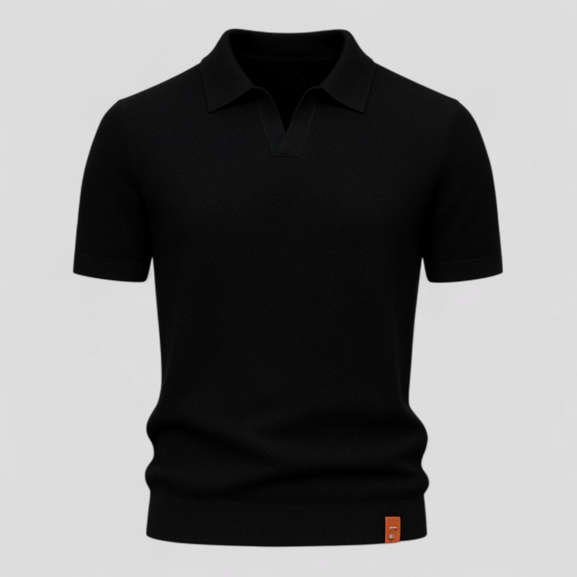 Polo Uomo Manica Corta Strutturata in Cotone - Vari Colori e Taglie - Nero - abbigliamento maschile corta maglietta polo casual manica men's top clothes polo polo estiva polo fit slim polo in cotone polo moderno polo shirt elegante polo shirt strutturato polo shirt uomo polo uomo strutturata t-shirt con colletto uomo - Concept Palermo